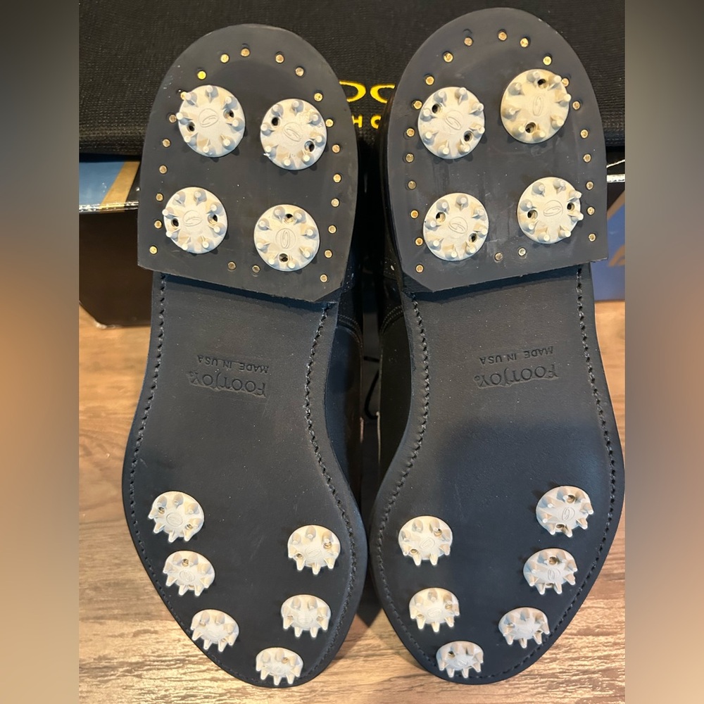 Footjoy Women’s Classic Spiked Leather Golf Shoes-Black-Size 9.5 NIB⛳️ - Picture 3 of 4